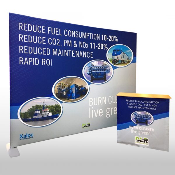10ft straight pocket wall display