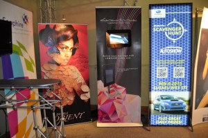 13 - Video & Backlit Banner Stand