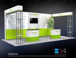 MedReleaf Modular Trade Show Display