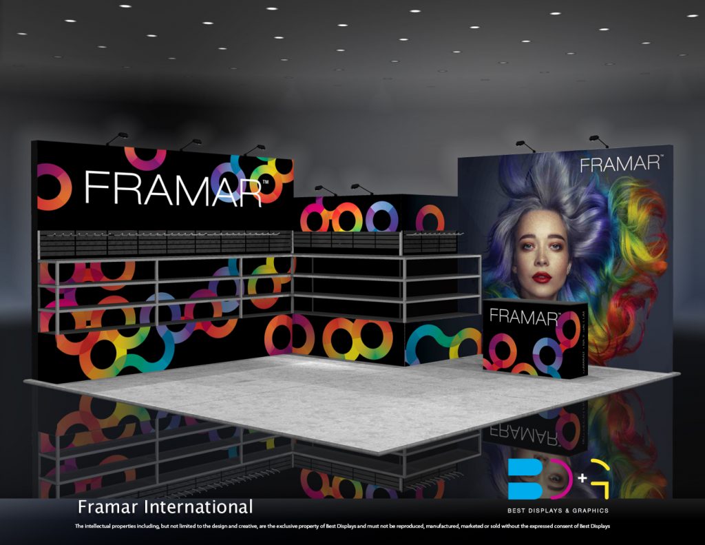 Framar International Trade Show Display Mockup