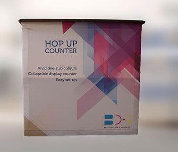Hop Up Counter for Trade Show Displays