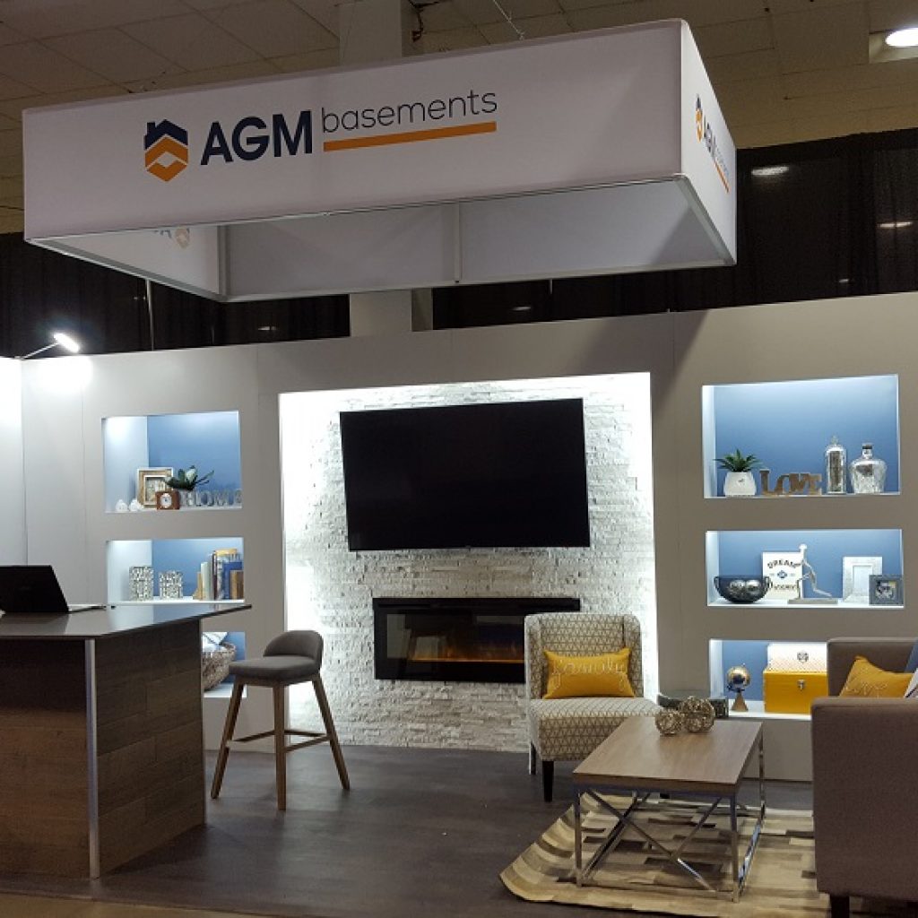 AGM Basements Trade Show Display