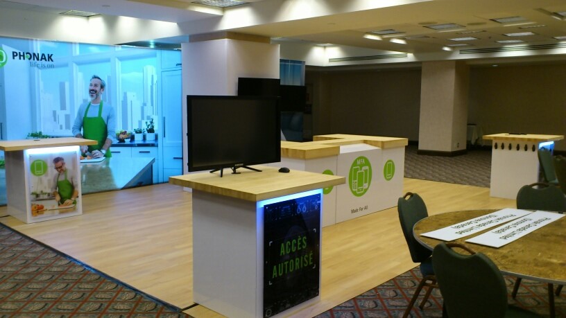 Phonak Montreal Trade Show Display