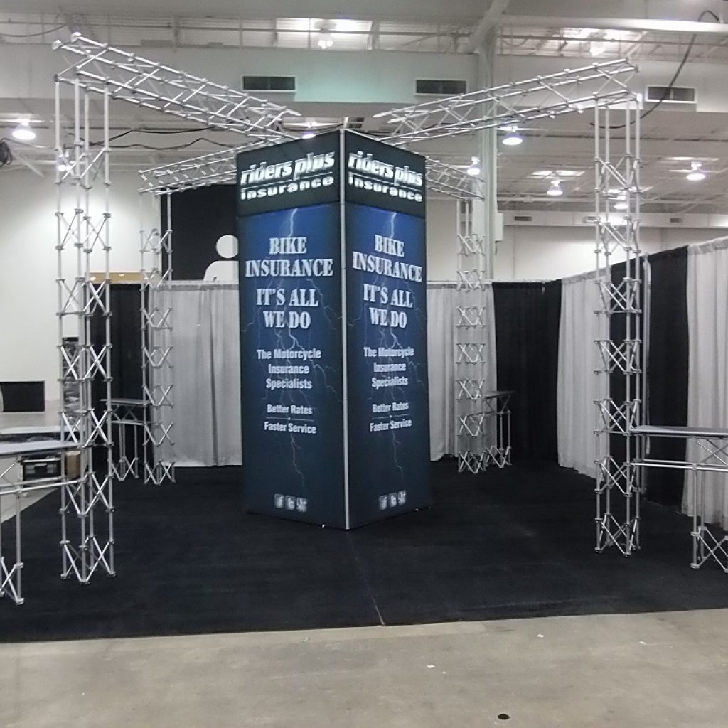 Riders Plus Insurance Trade Show Display