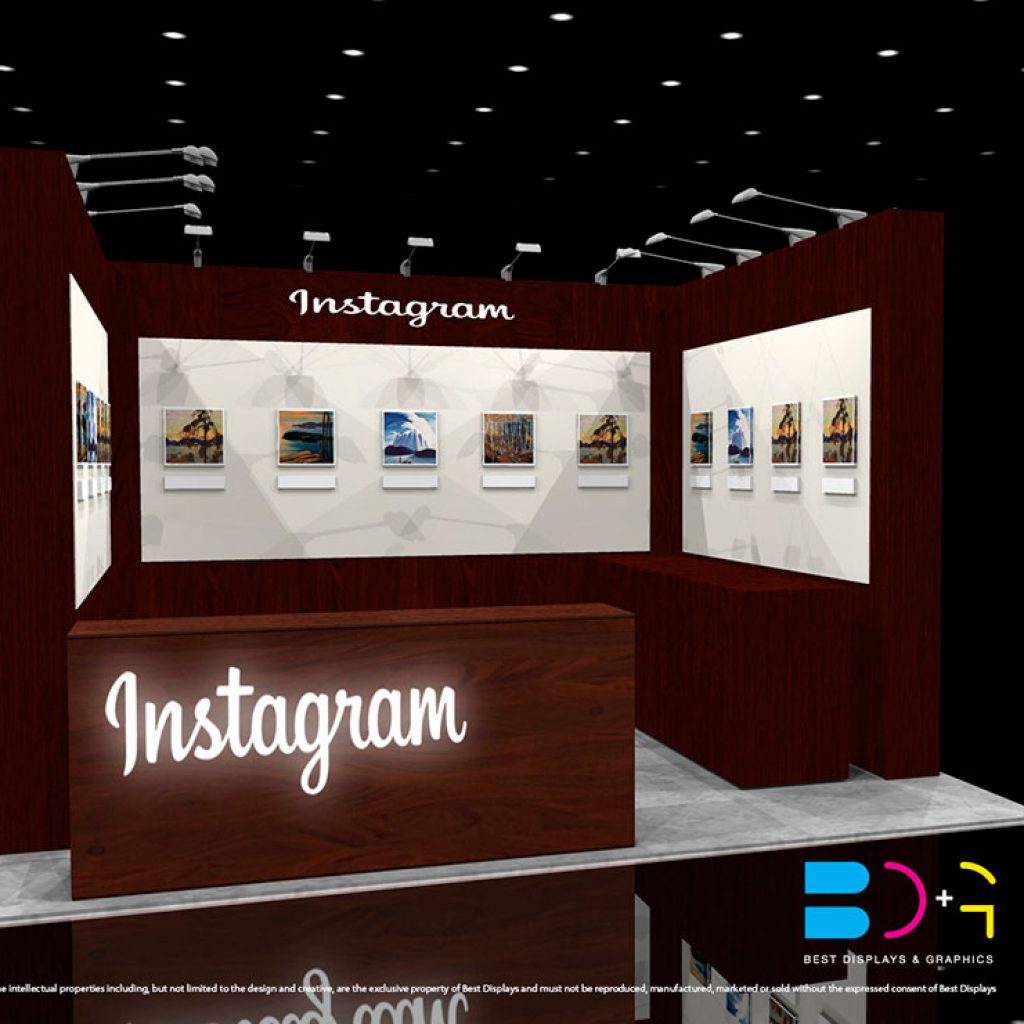 Facebook-Instagram 10' x 10' Trade Show Booth