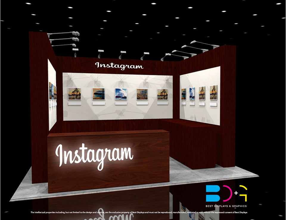Facebook-Instagram 10' x 10' Trade Show Booth