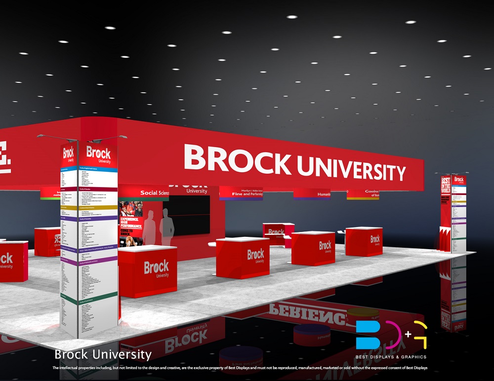 Brock University 50' x 60' Trade Show Booth