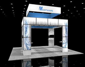 Square Hanging Sign for Trade Show Displays