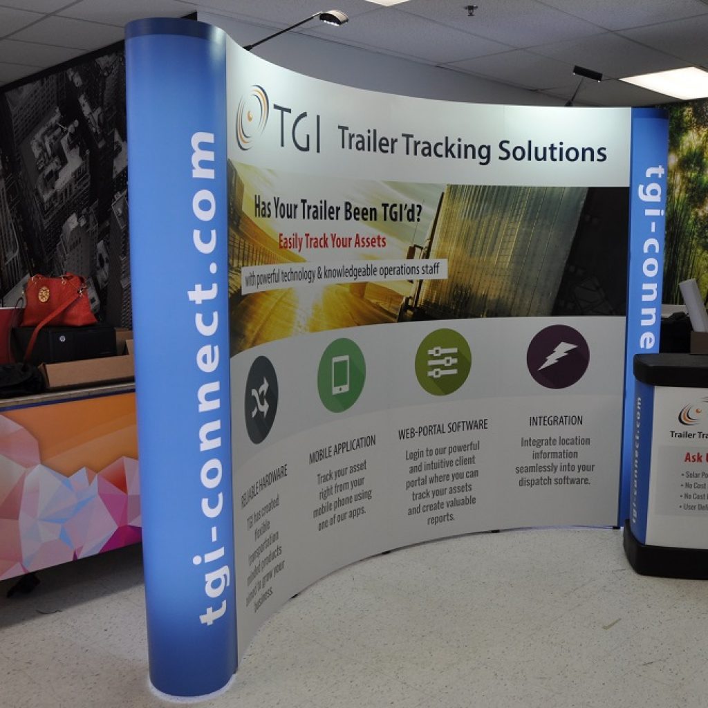 TGI Trailer Tracking Solutions Trade Show Display