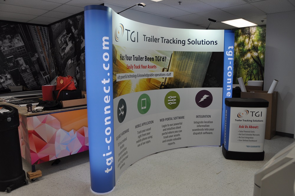 TGI Trailer Tracking Solutions Trade Show Display