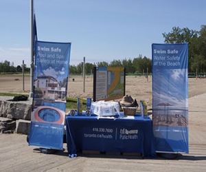 Outdoor Banner Stand.