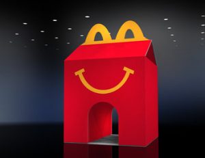 Keystone Studios Happy Meal Display Mockup